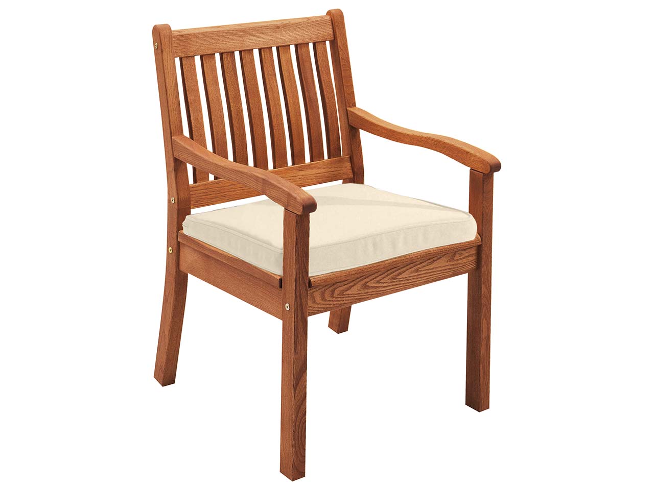 Auflage für Gartenstuhl 'Cansa' 50 x 47 x 6 cm, Bezug aus Polyester, natur