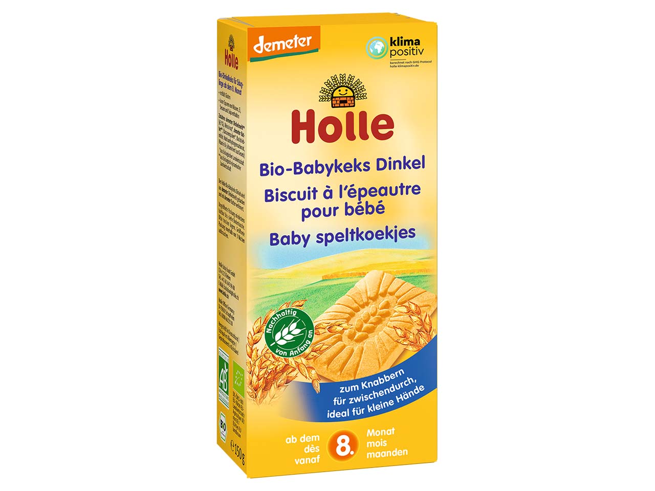 Holle Bio-Baby-Keks Dinkel, ab 8. Monat, 150 g