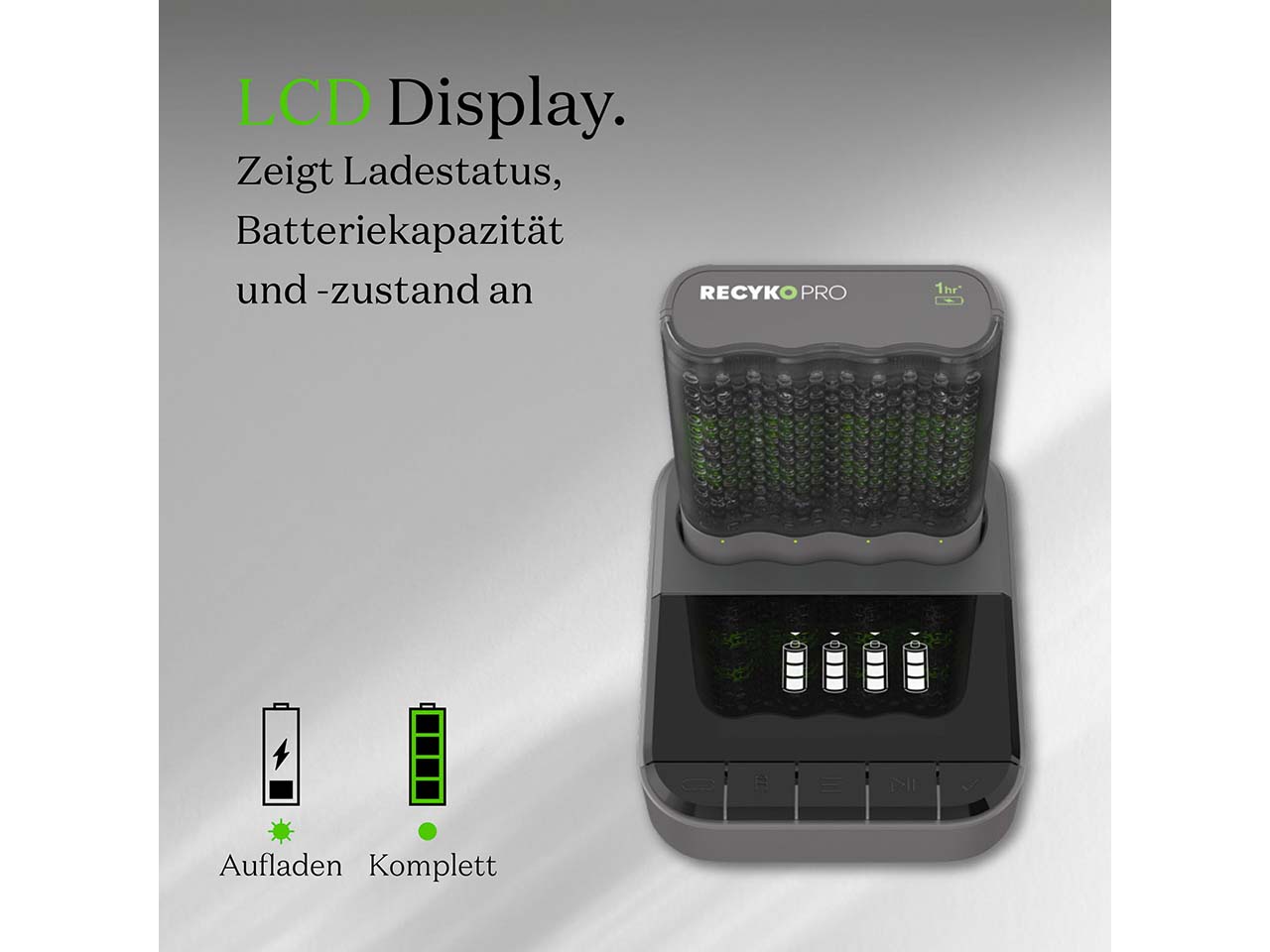 GP Battery USB Ladestation "P461D" inkl. Ladegerät "P461" + 4xAA "ReCyko+ Pro,je 2.000mAh