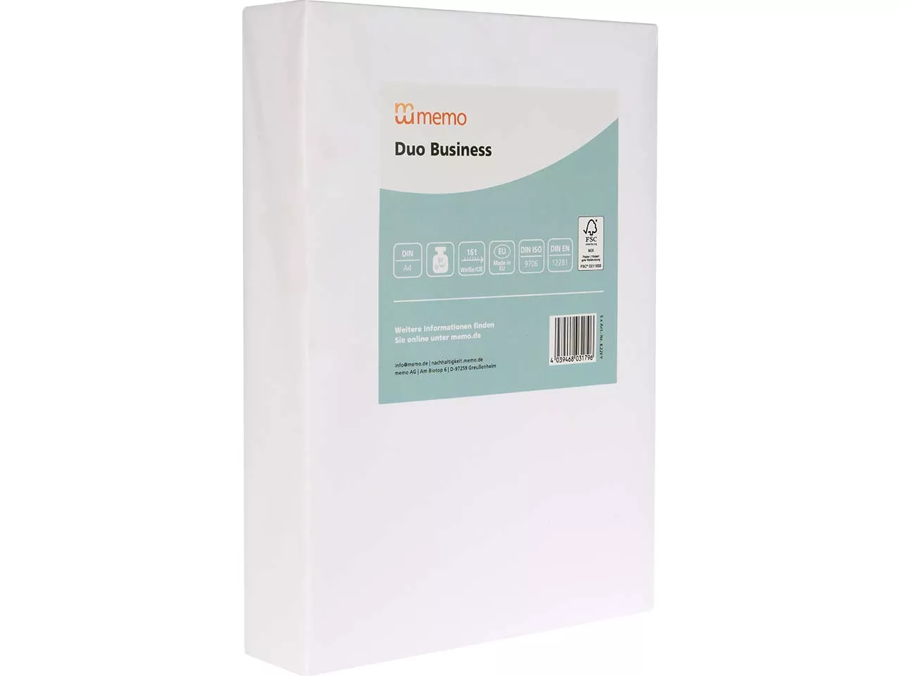 memo Multifunktionales Kopierpapier 'Duo Business' 80 g/m², 500 Blatt