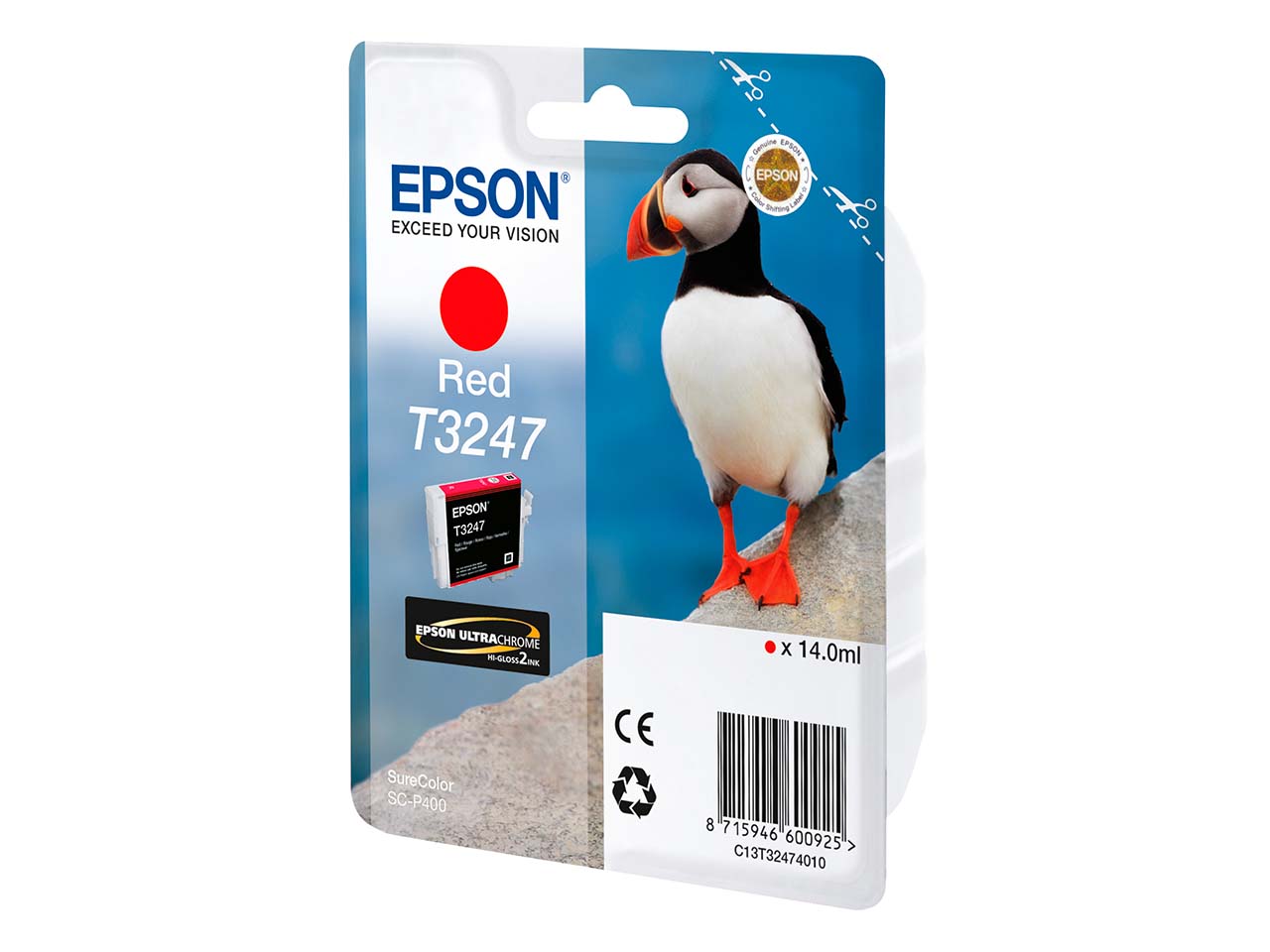 Epson Tintenpatrone T3247 rot