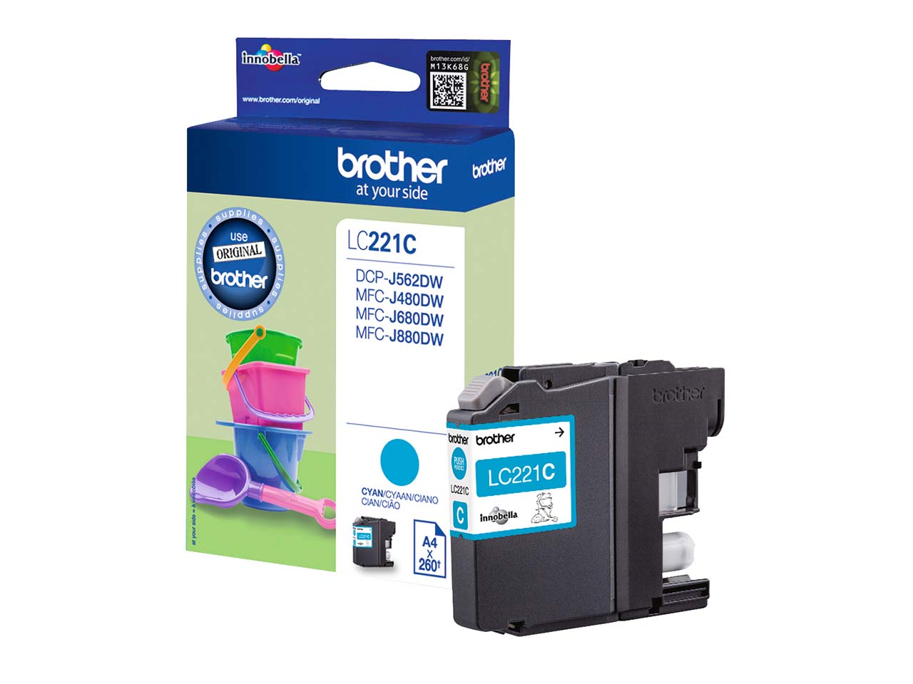 Brother Tintenpatrone LC-221C cyan