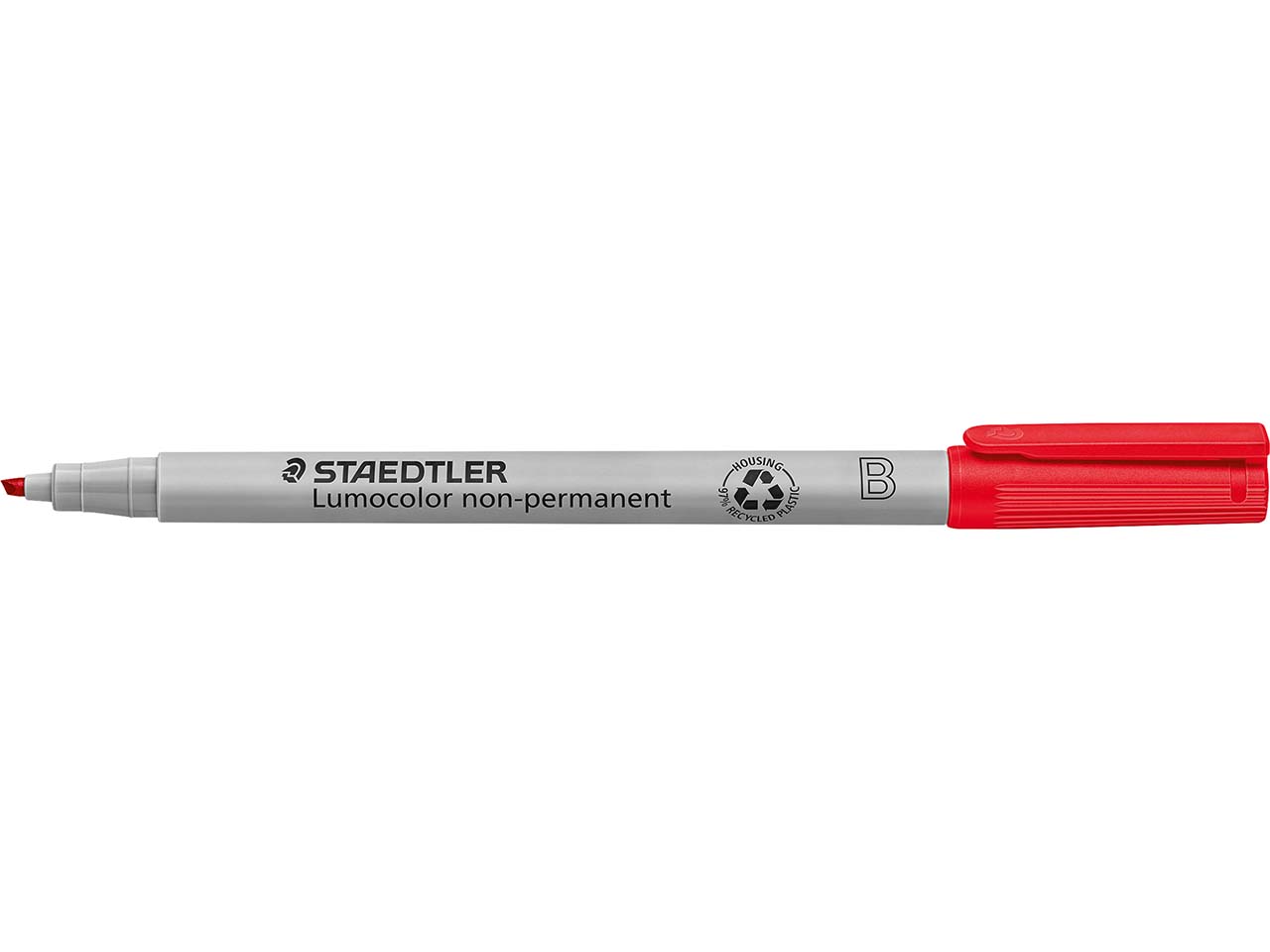 STAEDTLER Universalstift 'Lumocolor 312' breit rot wasserlöslich
