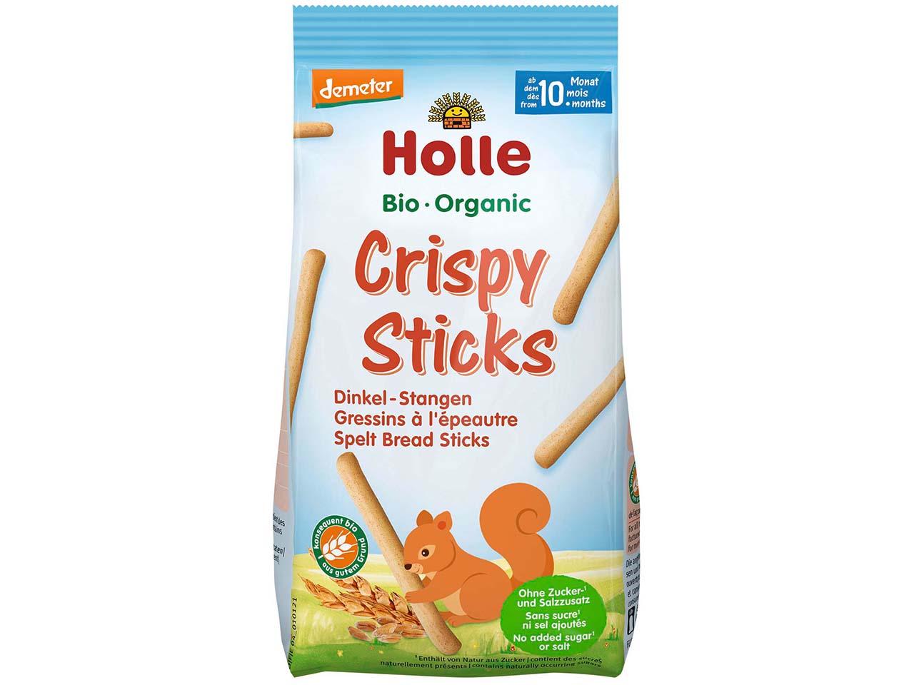 Holle Bio-Kindersnack "Crispy Sticks" Dinkel, ab 10. Monat, 80 g