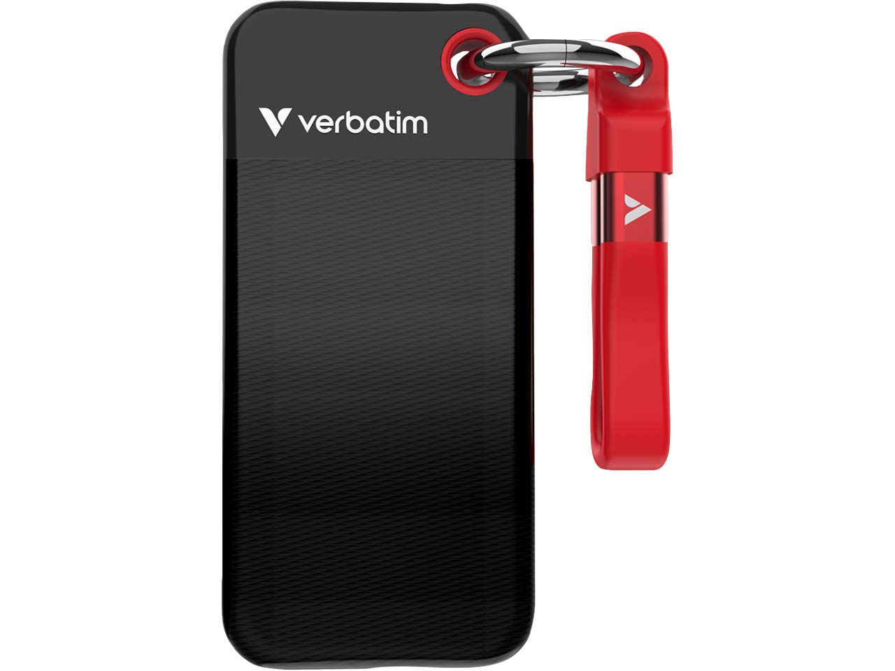 Verbatim Externe SSD-Festplatte "Pocket" schwarz, rot 2 TB