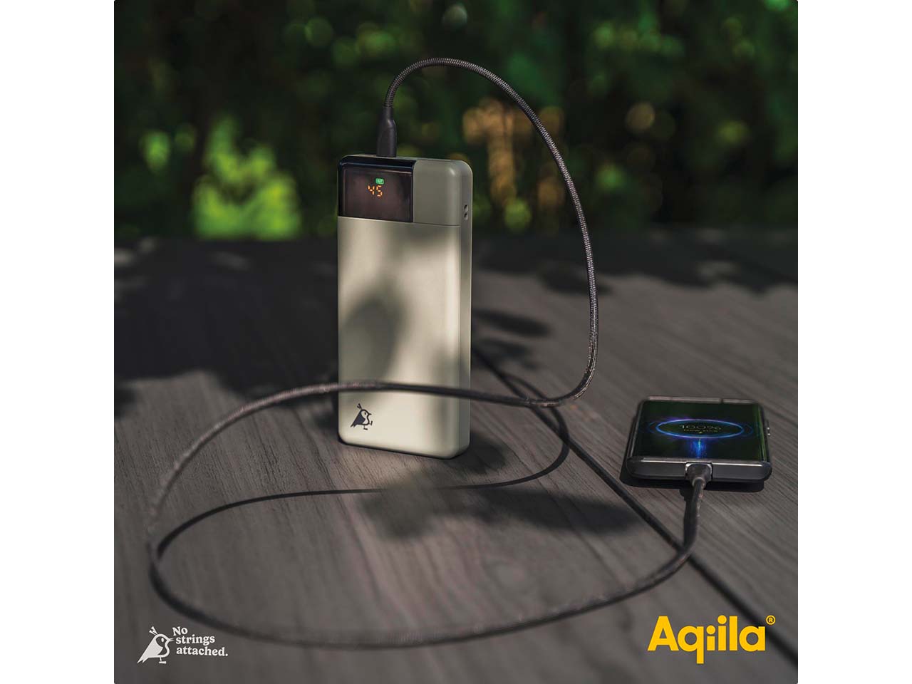 Aqiila Powerbank "Powerbird B10" 10.000 mAh, moosgrün