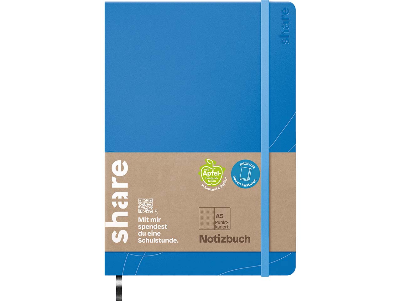 share Notizbuch DIN A5 punktkariert, hellblau