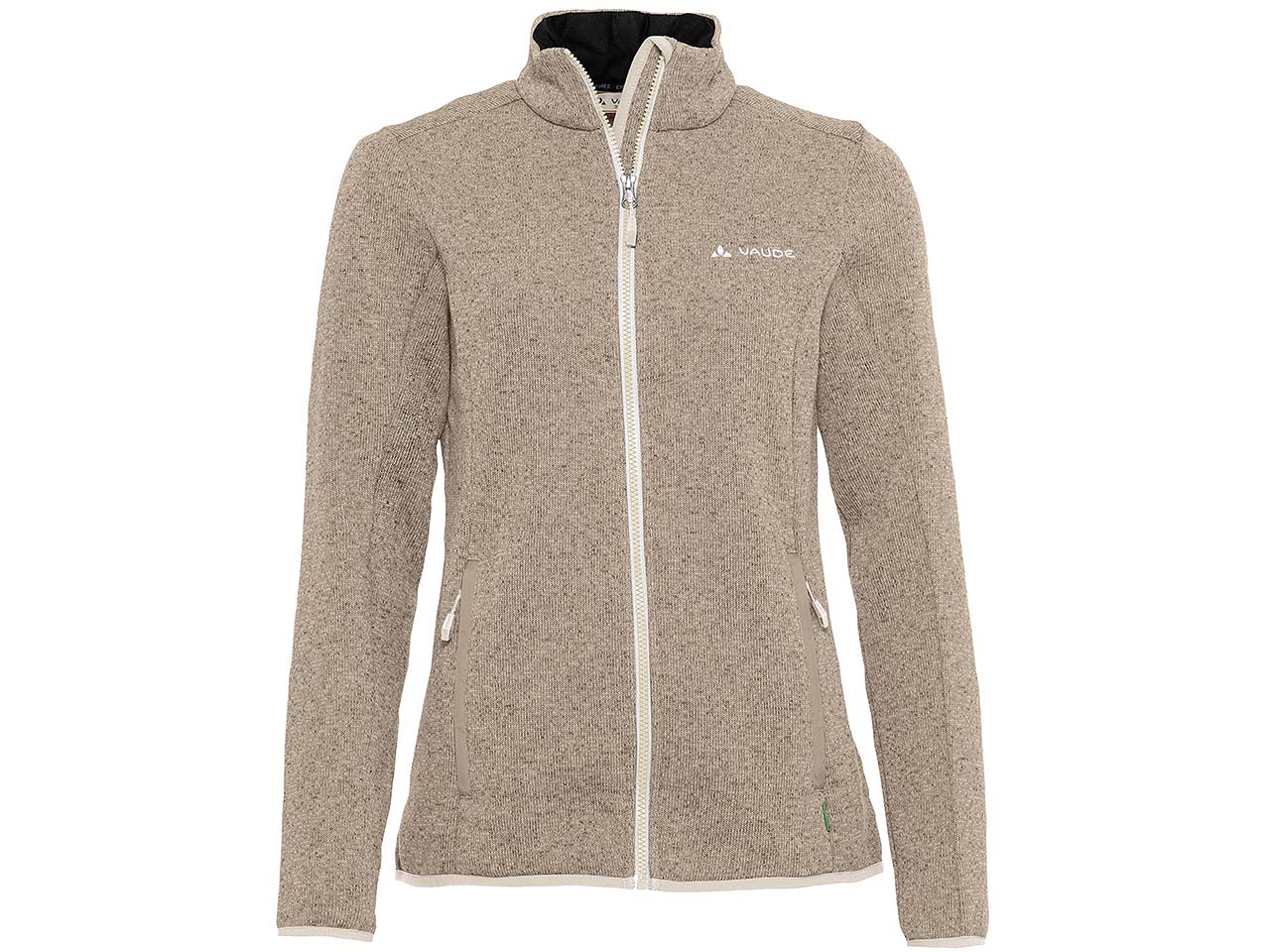 VAUDE Damen-Fleecejacke "Rienza IV" mit Stehkragen, linen, Gr. 40