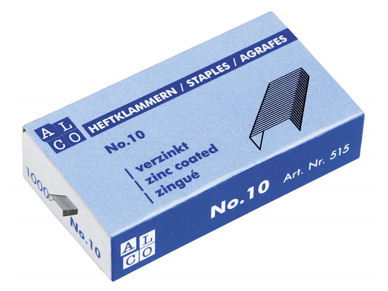 1000 Heftklammern 10 verzinkt