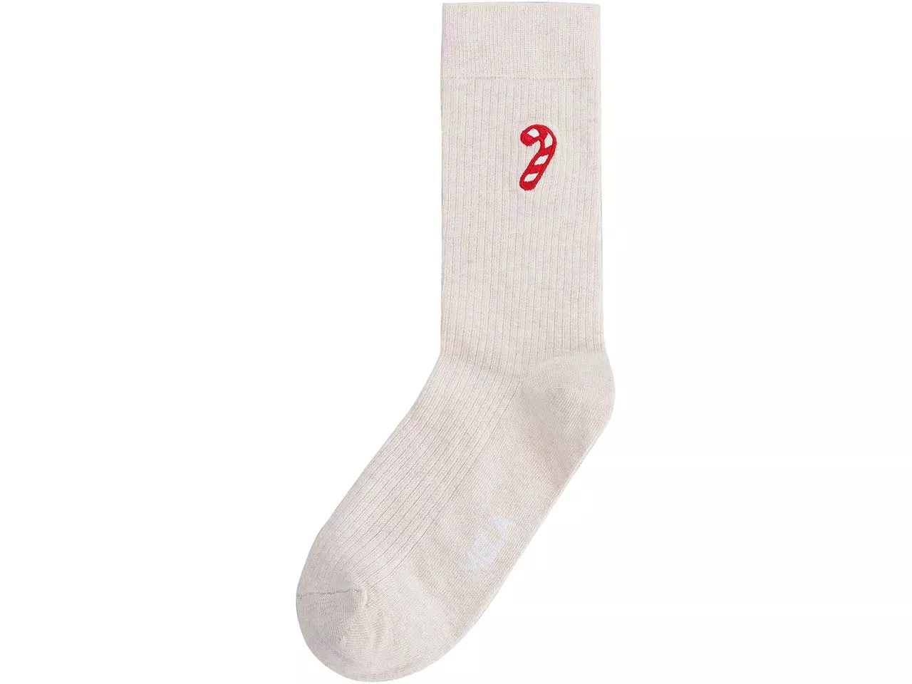 MELA Bio-Socken "Candy Cane", gerippt, cream melange, Gr. 35/38