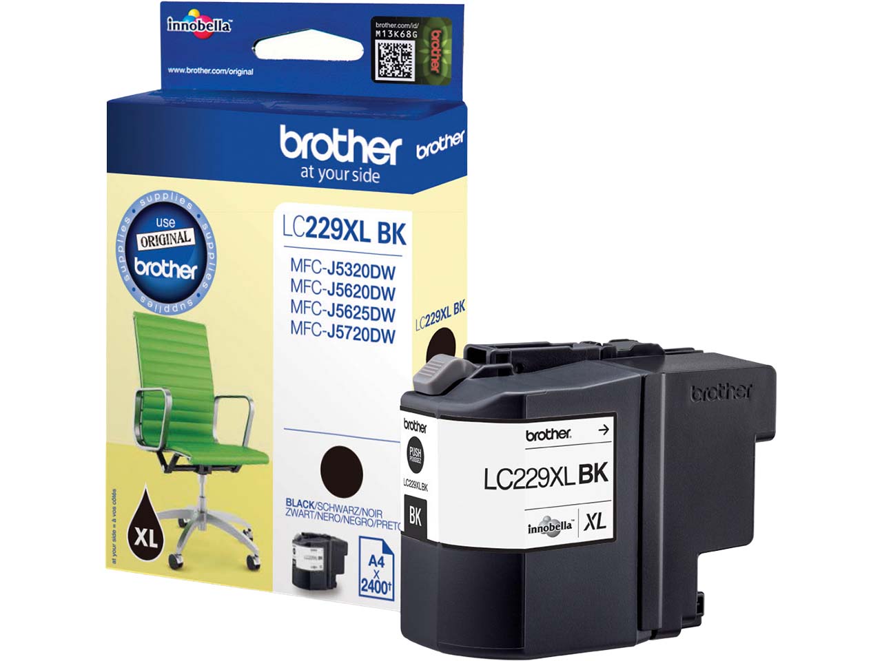 brother Tintenpatrone LC229XLBK schwarz