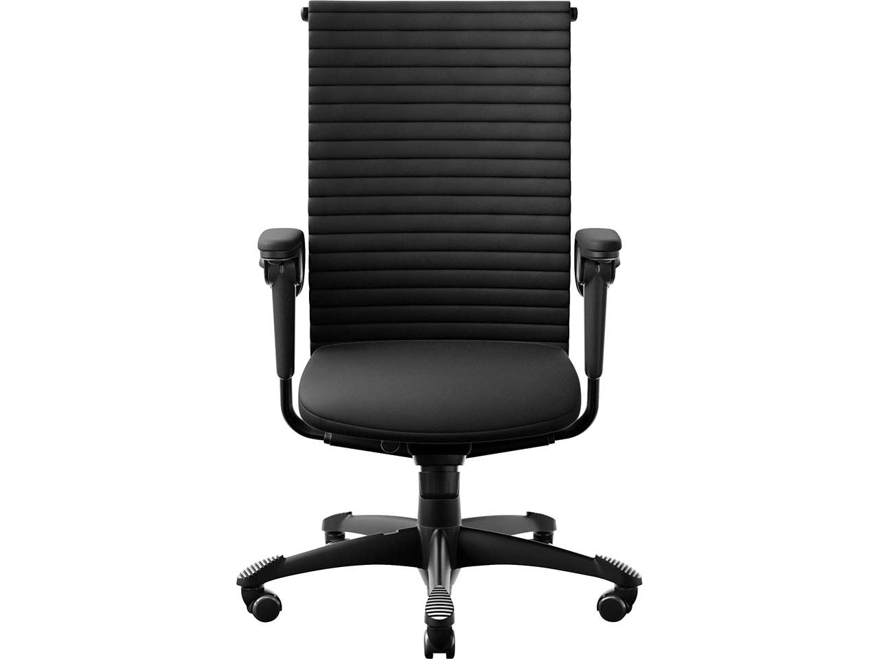 HAG Bürodrehstuhl "Excellence 9321" TiltDown AL, Gestell: sw, Leder "Paloma Soft" black
