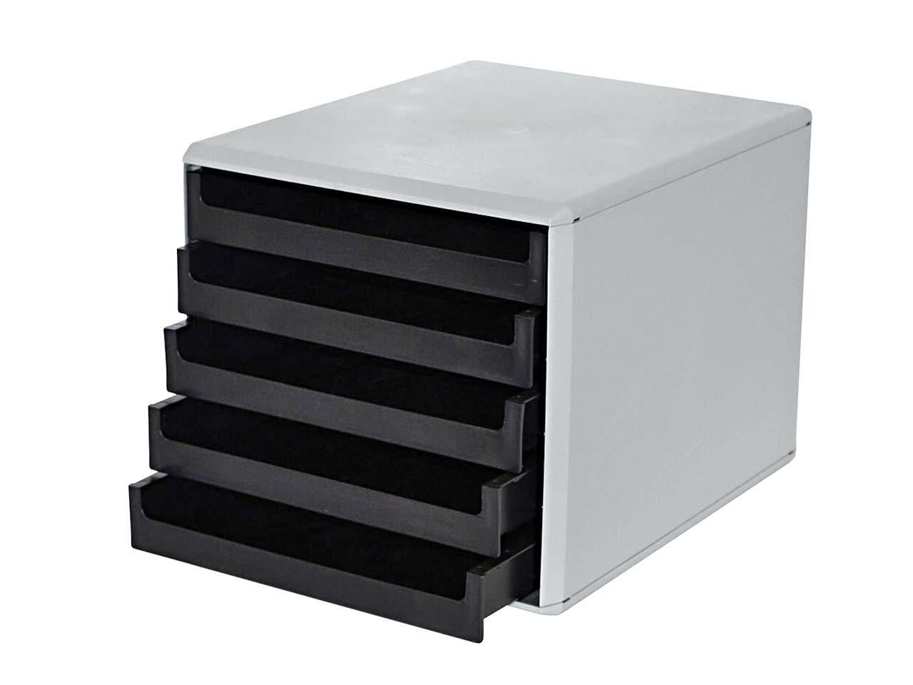 Schubladenbox "Grüne Welle" schwarze Schubladen