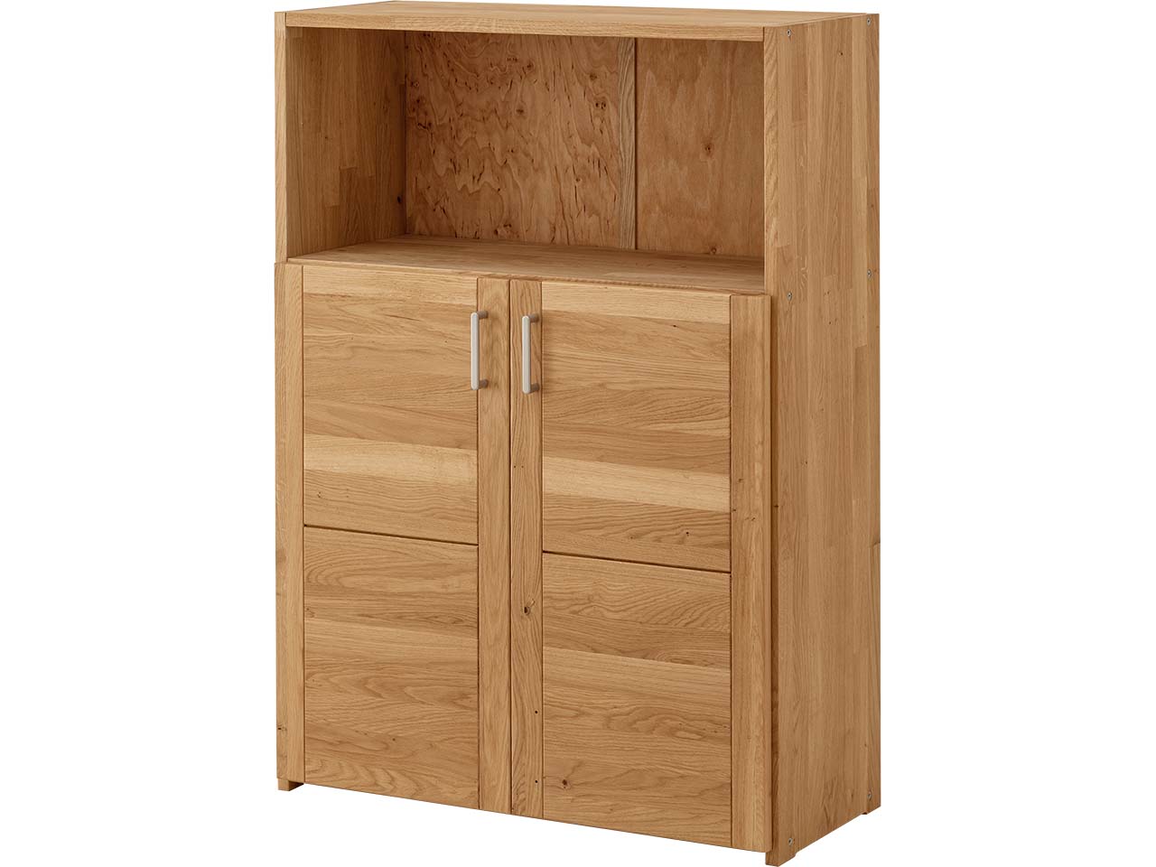 Regalschrank "buxing selet" mit 2 kurz Tür B 80 x T 33 x H 112 cm, Rahmenfront, Wildeiche