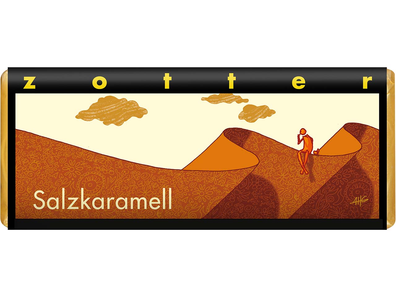 Zotter Bio-Bitter-Schokolade "Salzkaramell", 70 g