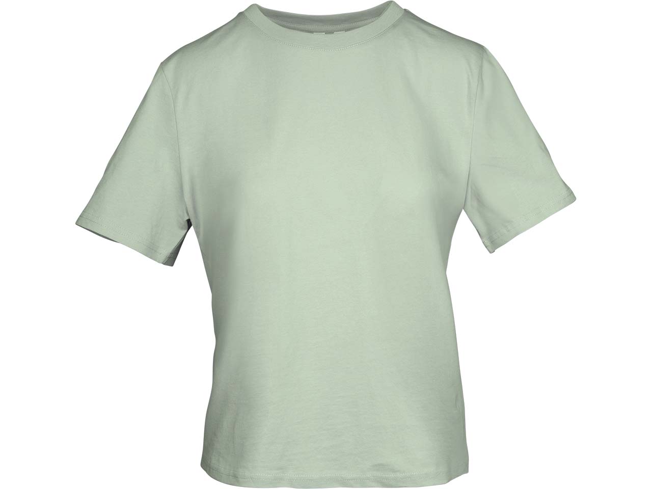 MELA Bio-Damen-T-Shirt "TANIKA" mit geripptem Rundhalsausschnitt, spring melange, Gr. M