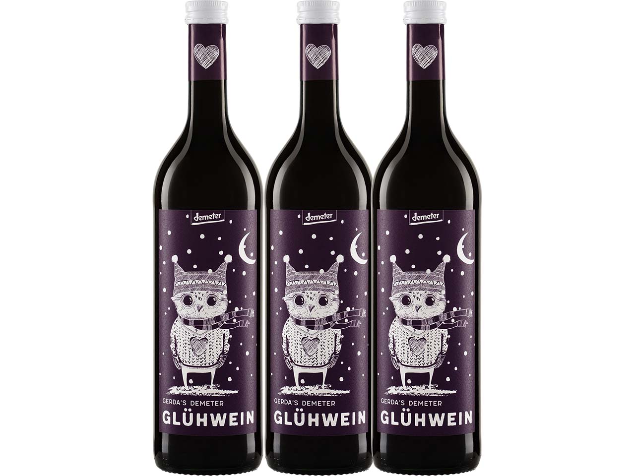 GERDA´S Bio-Glühwein-Paket, rot, 3 x 0,75 l