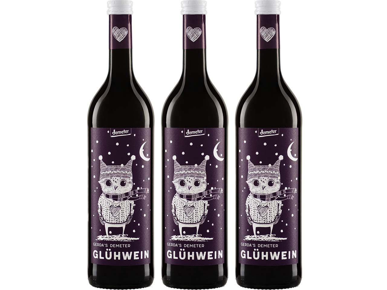 GERDA´S Bio-Glühwein-Paket, rot, 3 x 0,75 l