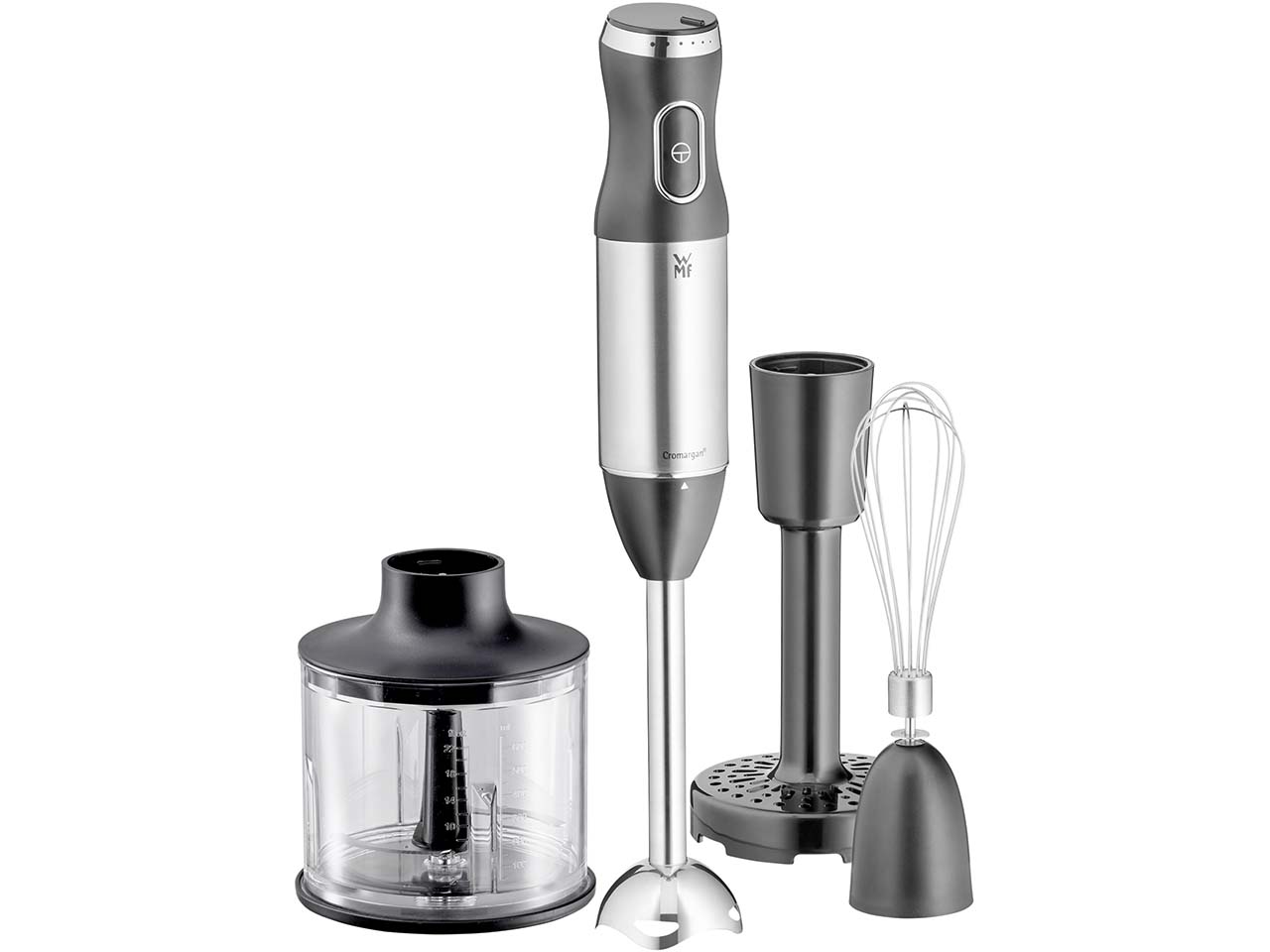 WMF Stabmixer-Set 4in1 "Kult X", silber/schwarz