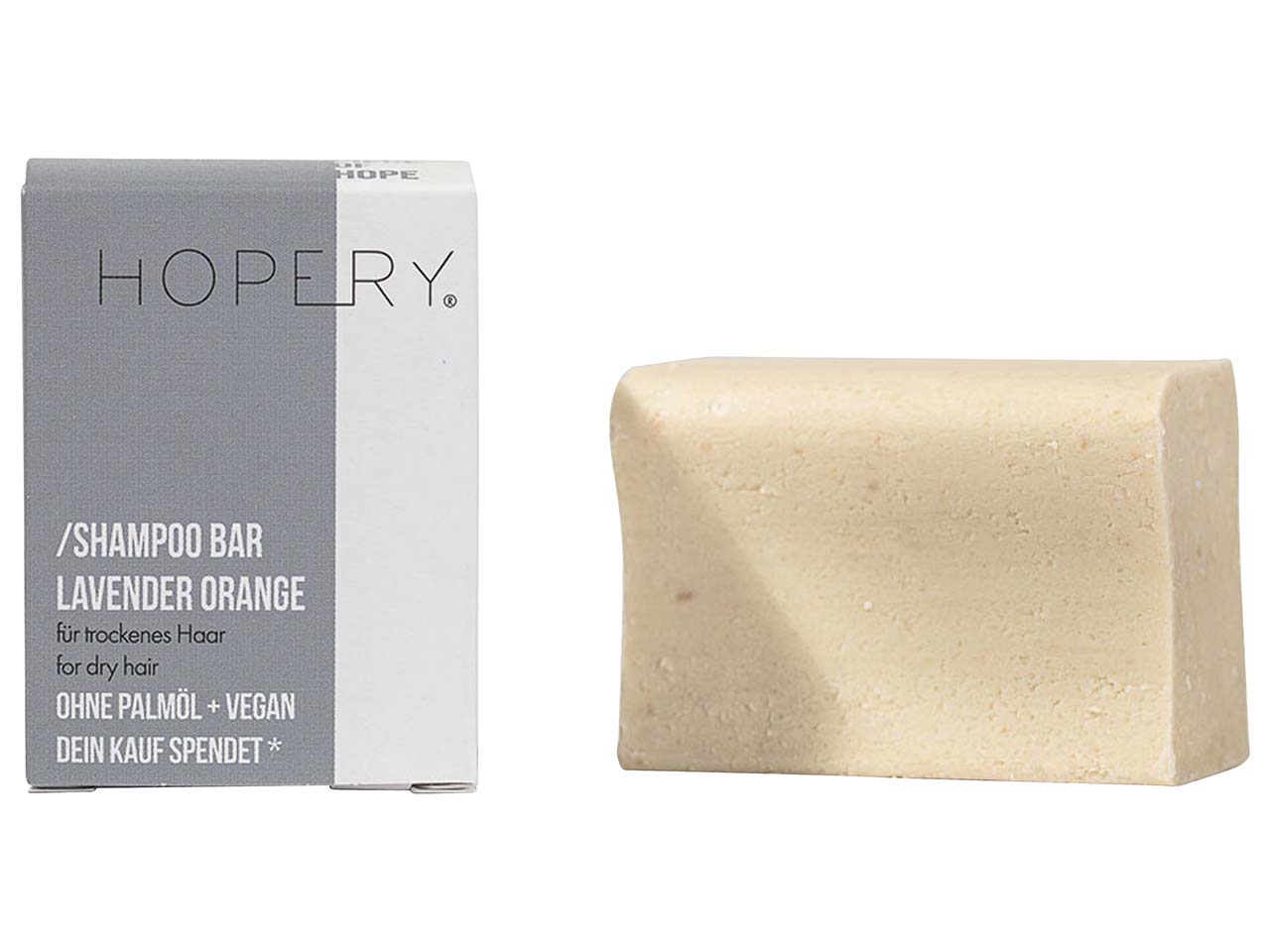 HOPERY Festes Shampoo "Shampoo Bar Lavender Orange", 95 g