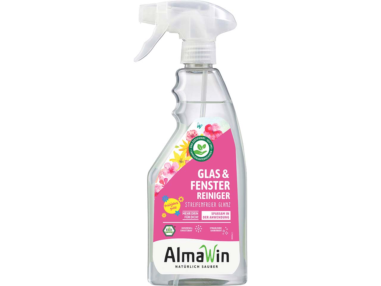 AlmaWin Glas- & Fensterreiniger, Frühjahrsputz-Edition, 500 ml
