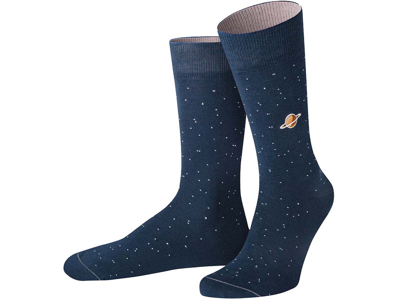 von Jungfeld Bio-Socken "Saturn", dunkelblau, Gr. 39/42