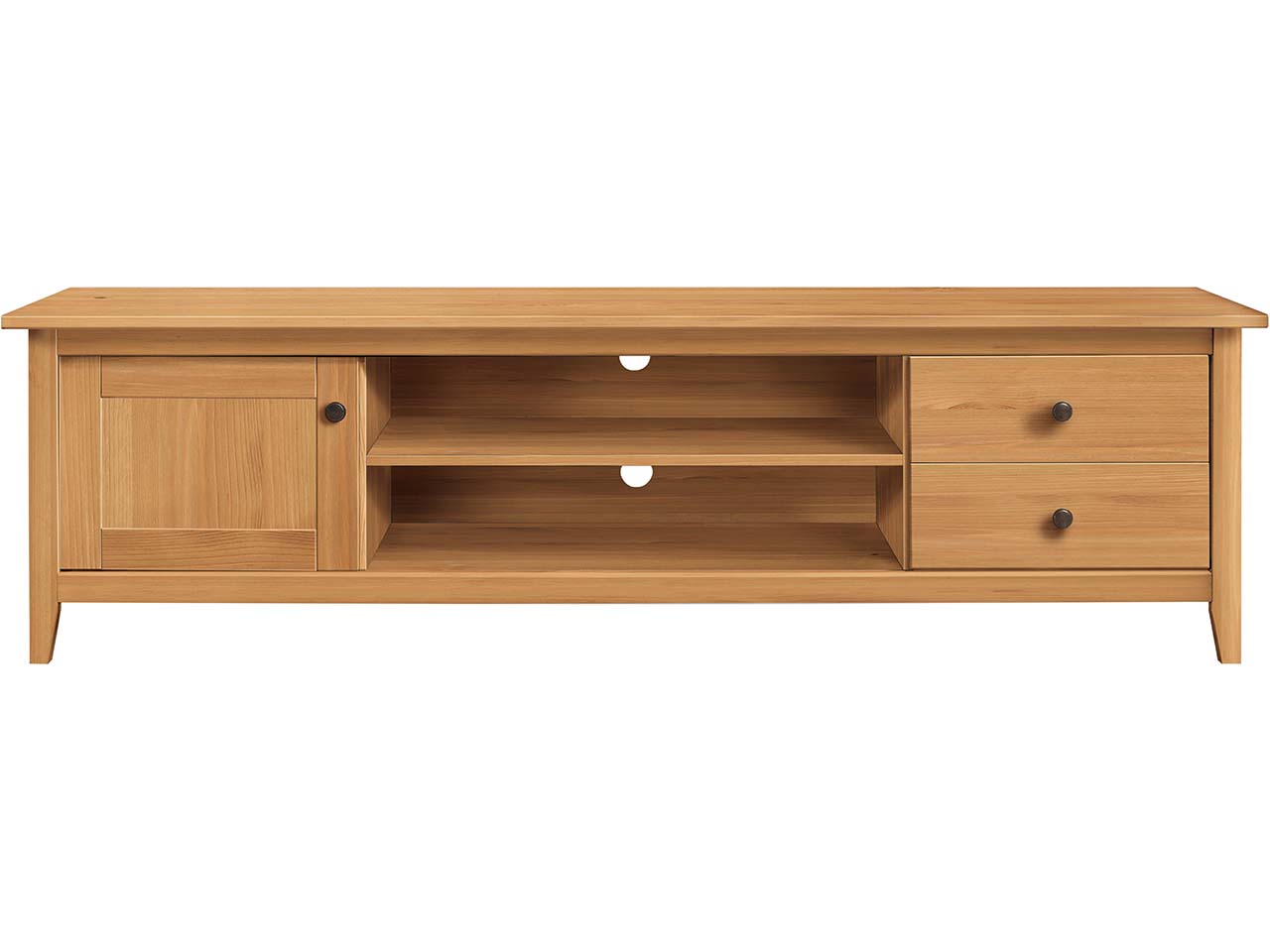 TV-Board "Solvita" groß B 180 x T 40 x H 51 cm, Kiefer gelaugt