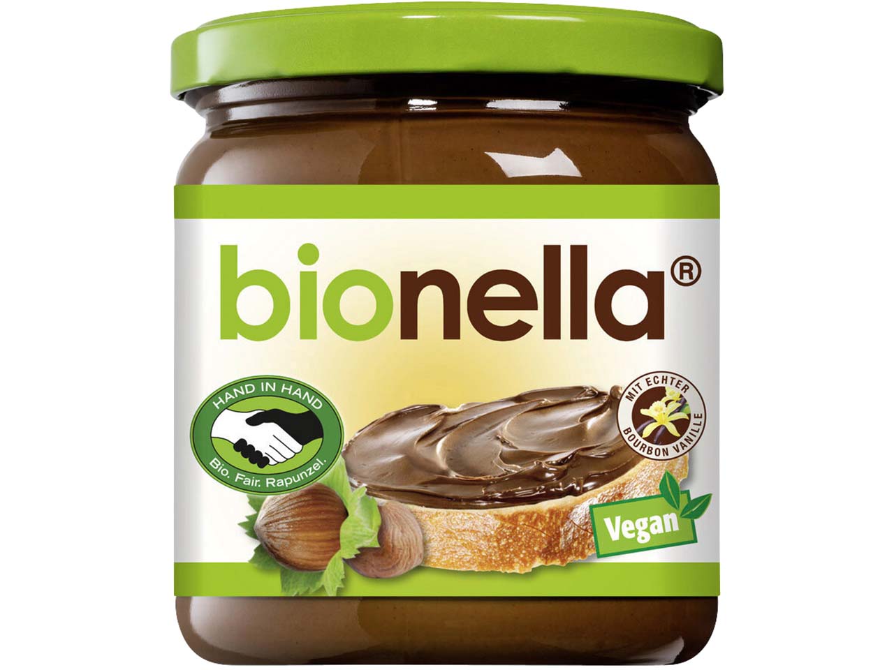 bionella Bio-Nussnougat-Creme, 400 g