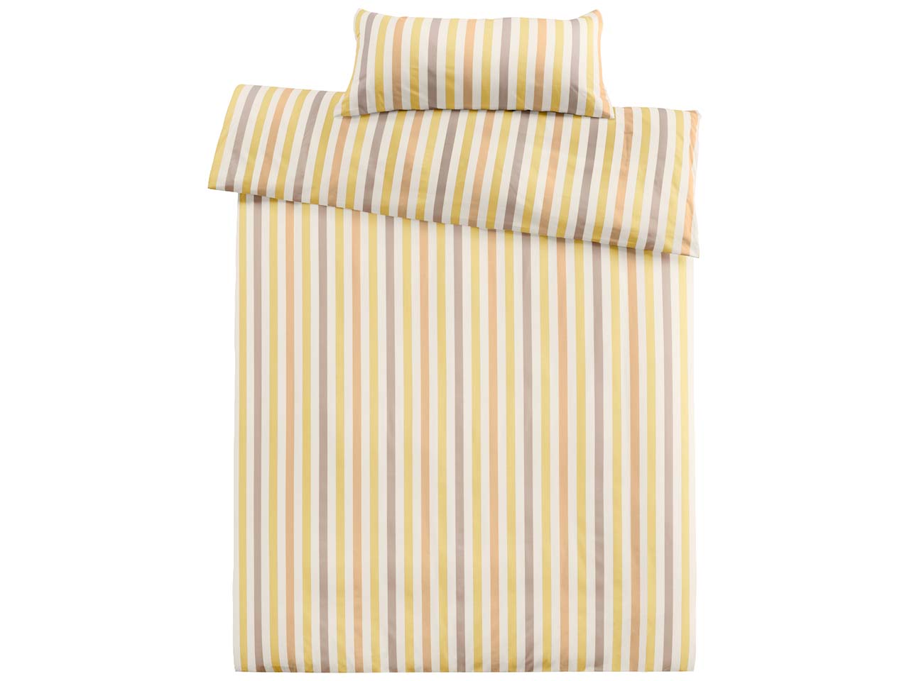 Cotonea Satin-Bettwäsche "Lucca" aus Bio-BW 40 x 80/155 x 220 cm, beige/natur/pfirsich/kie