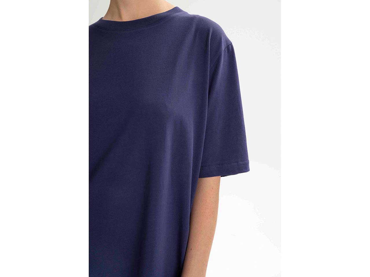 MELA Bio-Damen-Mini-T-Shirt-Kleid "BAASU" oversized, summer night, Gr. L