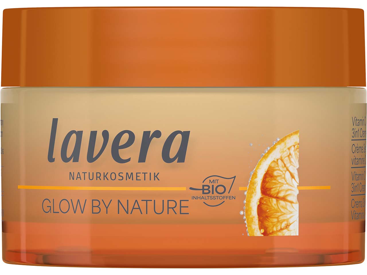 lavera Bio-Gesichtscreme 3in1 "Glow by Nature" mit Vitamin C, 50 ml