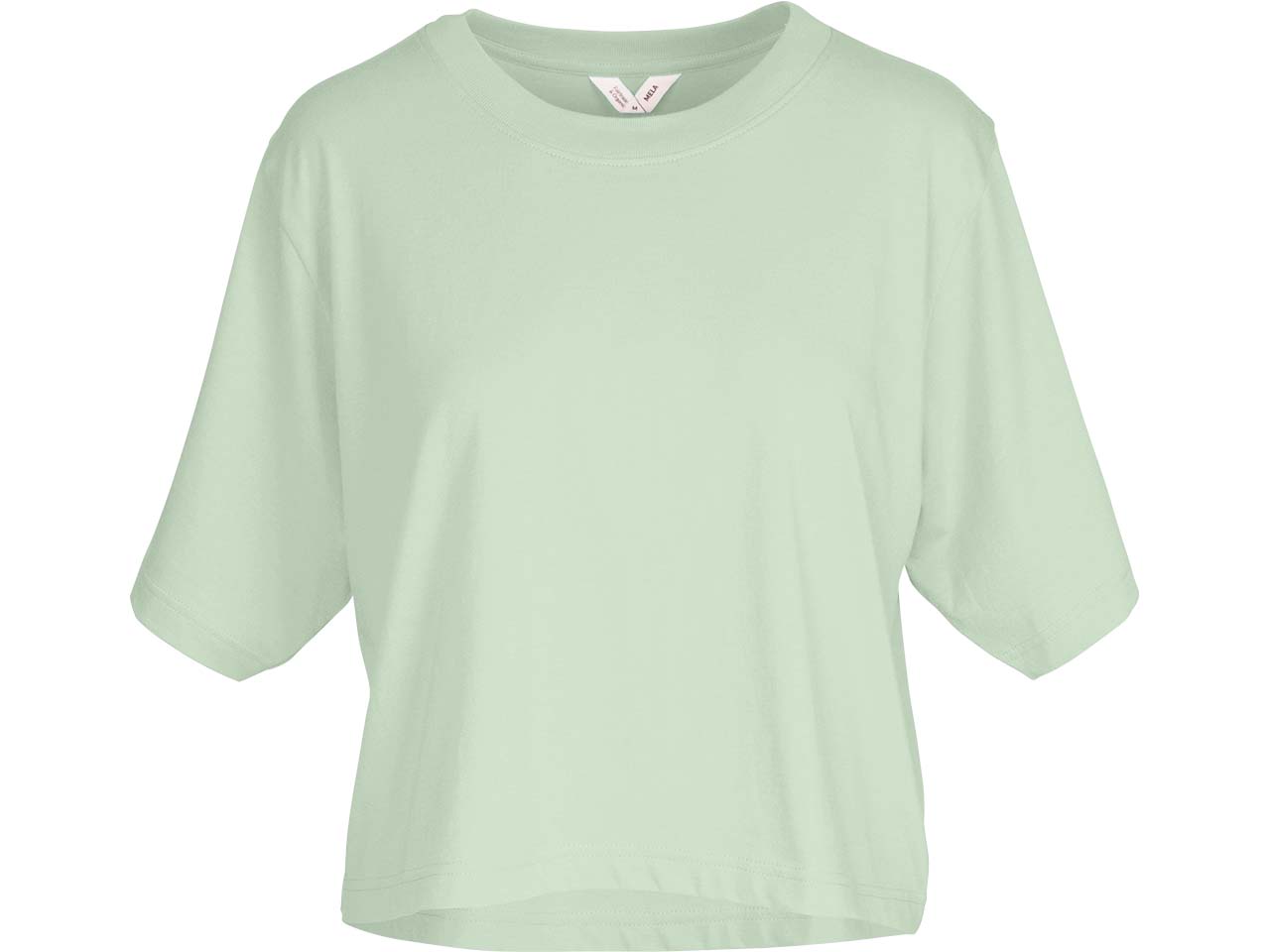 MELA Bio-Damen-T-Shirt "DESNA" mit Rundhalsausschnitt, spring melange, Gr. S