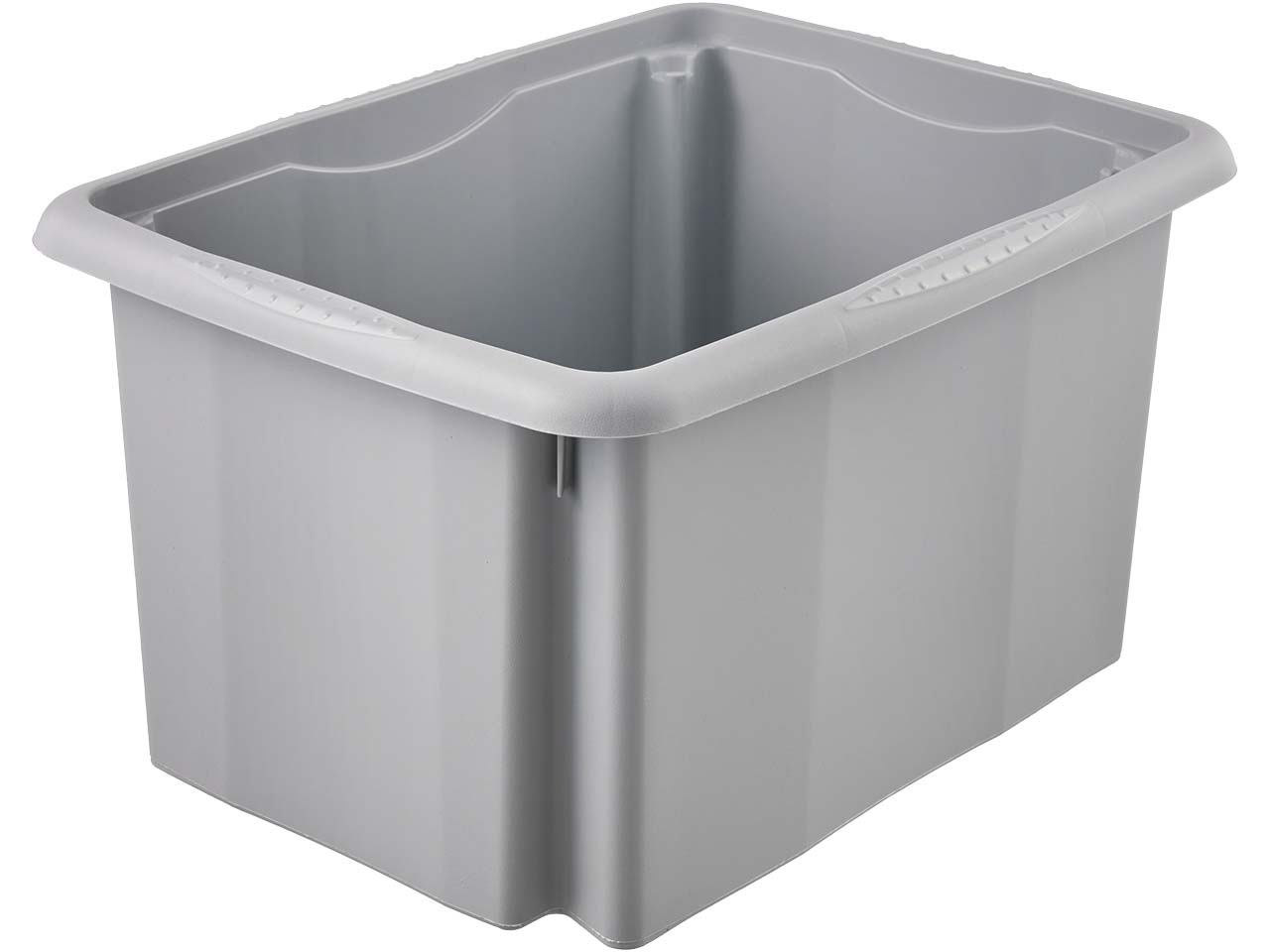 keeeper Aufbewahrungsbox "Emil Eco Line" mit Deckel "Emilia", 38x28,5x20,5 cm, 15 l, grau