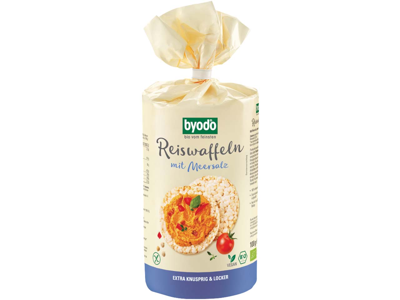 byodo Bio-Reiswaffeln mit Meersalz, 100 g