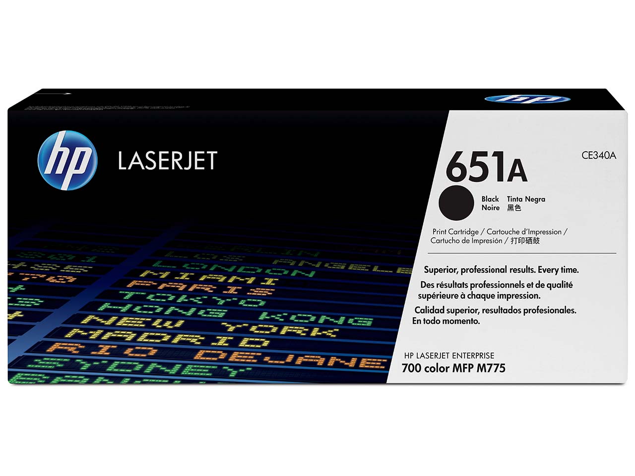 hp Druckkassette CE340A, Nr. 651A schwarz