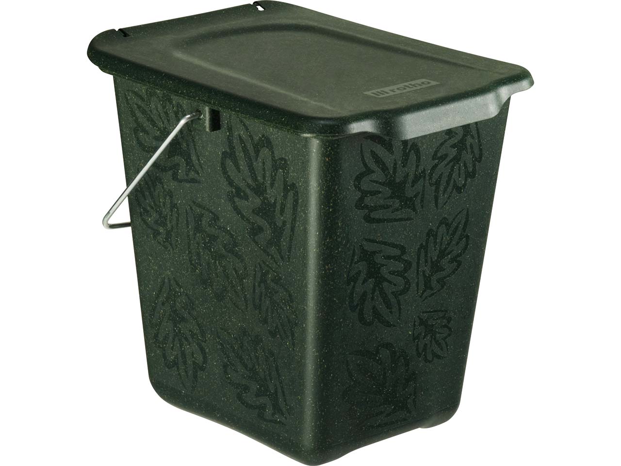 rotho Komposteimer "GREENLINE" aus Bio-Kunststoff, 7 l, grün