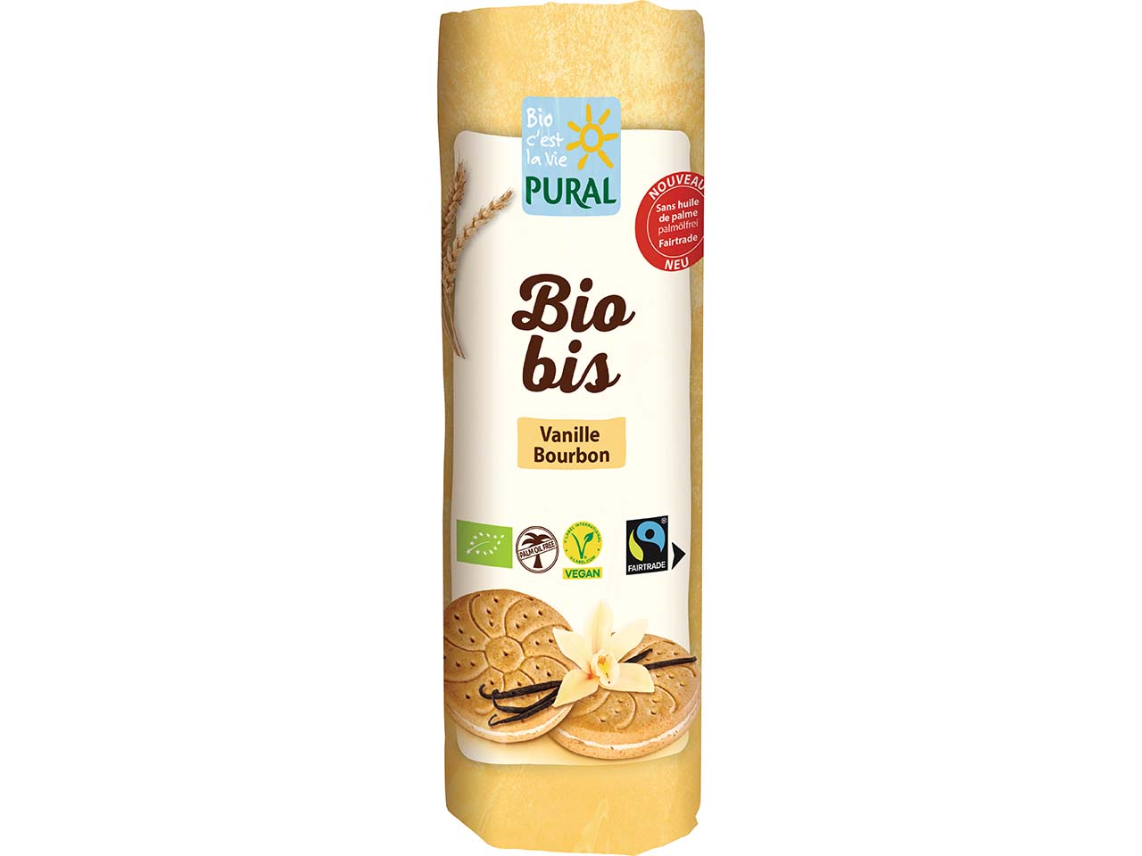 PURAL Bio-Doppelkekse mit Vanillecreme "Biobis Vanille", 320 g