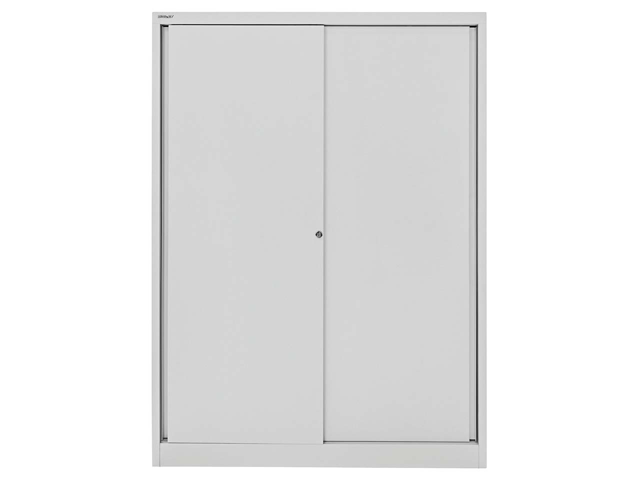 BISLEY Schiebetürenschrank 'ECO' 4 OH, Breite 120 cm lichtgrau
