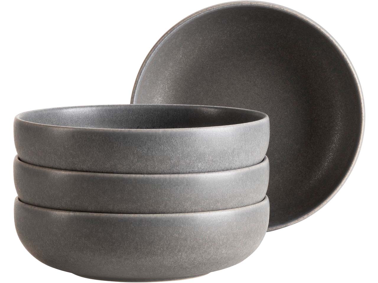 Mäser Schüssel Set 4-tlg. "Unico" Steinzeug, 16 cm, anthrazit