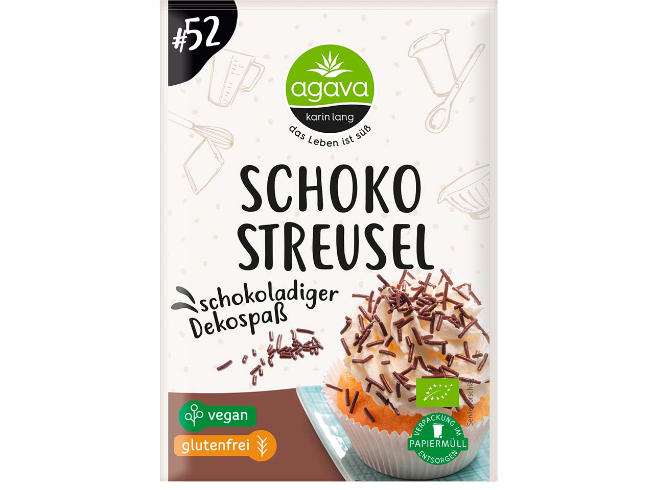 agava Bio-Schokostreusel, 70 g