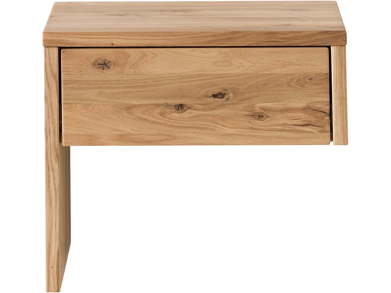 Forestales Nachttisch "Bakersfield I" links anstellbar, 1 Schublade, Eiche