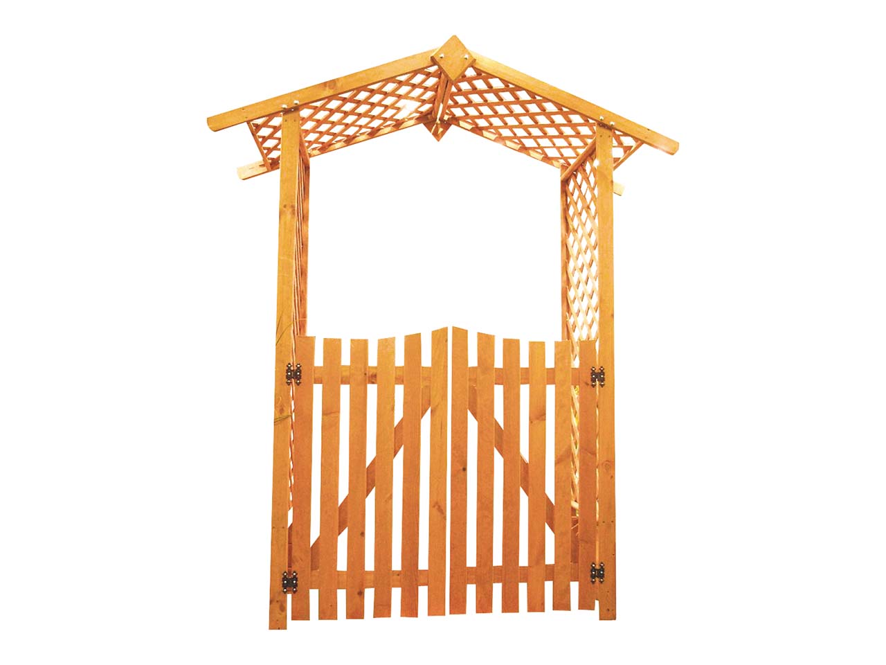 Rosenbogen mit Türen