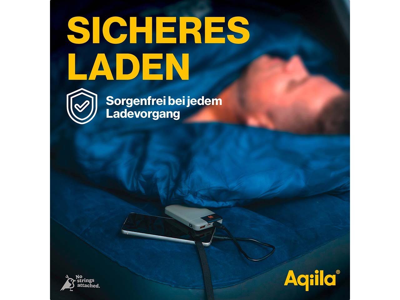 Aqiila Powerbank "Powerbird B5" 5.000 mAh, moosgrün