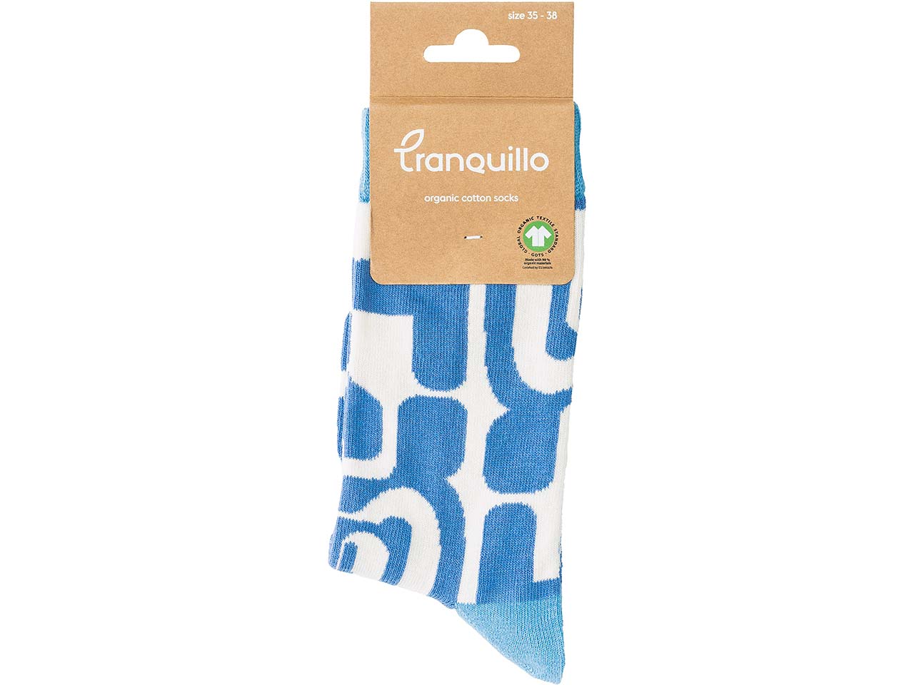tranquillo Bio-Socken "MAZE", marina, Gr. 35/38