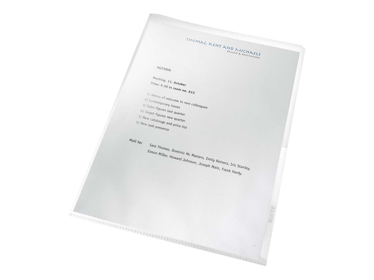 25 Leitz Sichthüllen aus Recyclingkunststoff DIN A4, genarbt, farblos, 130 µ