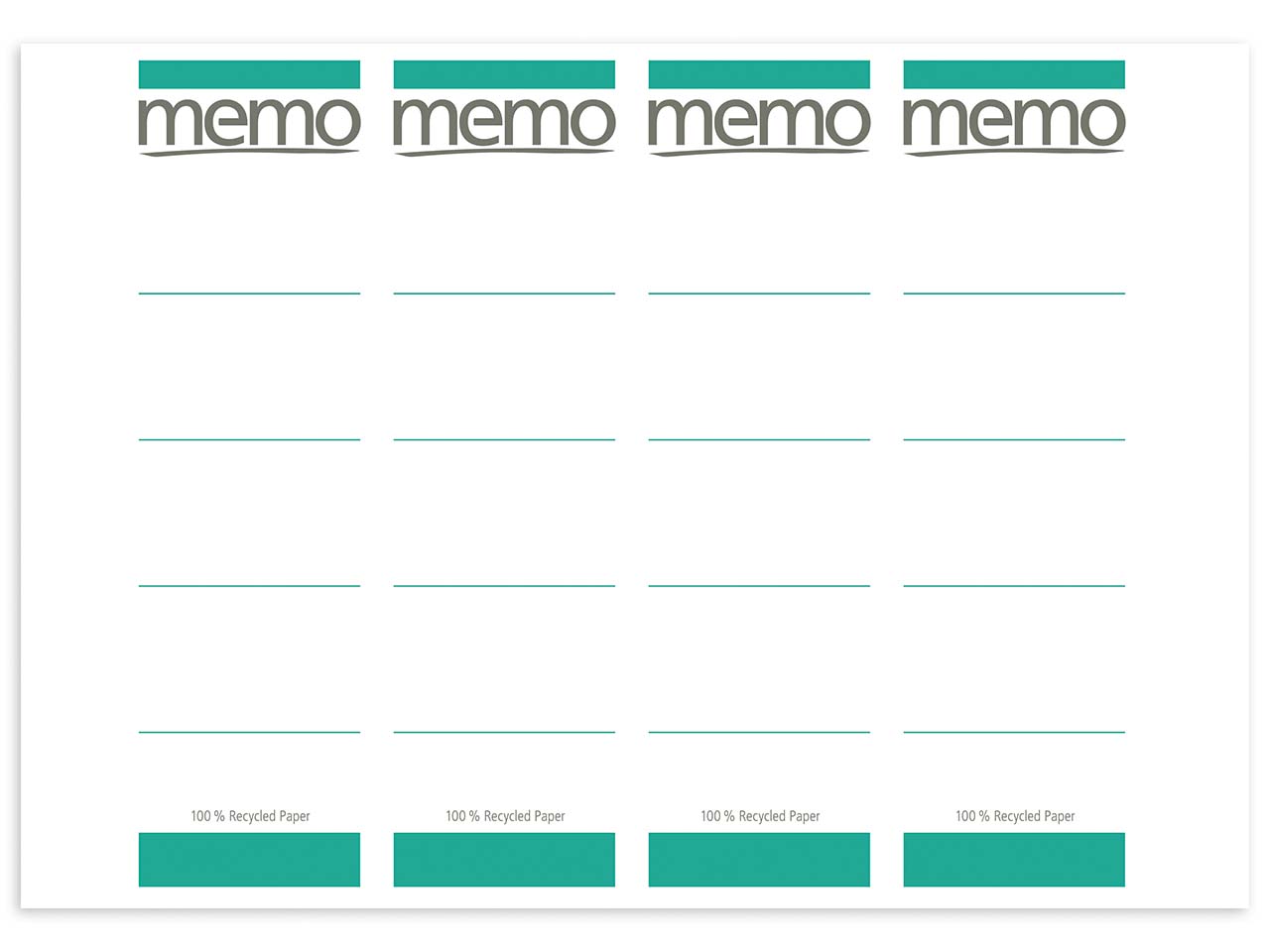 memo Laser-Rückenschilder 192x61 grün