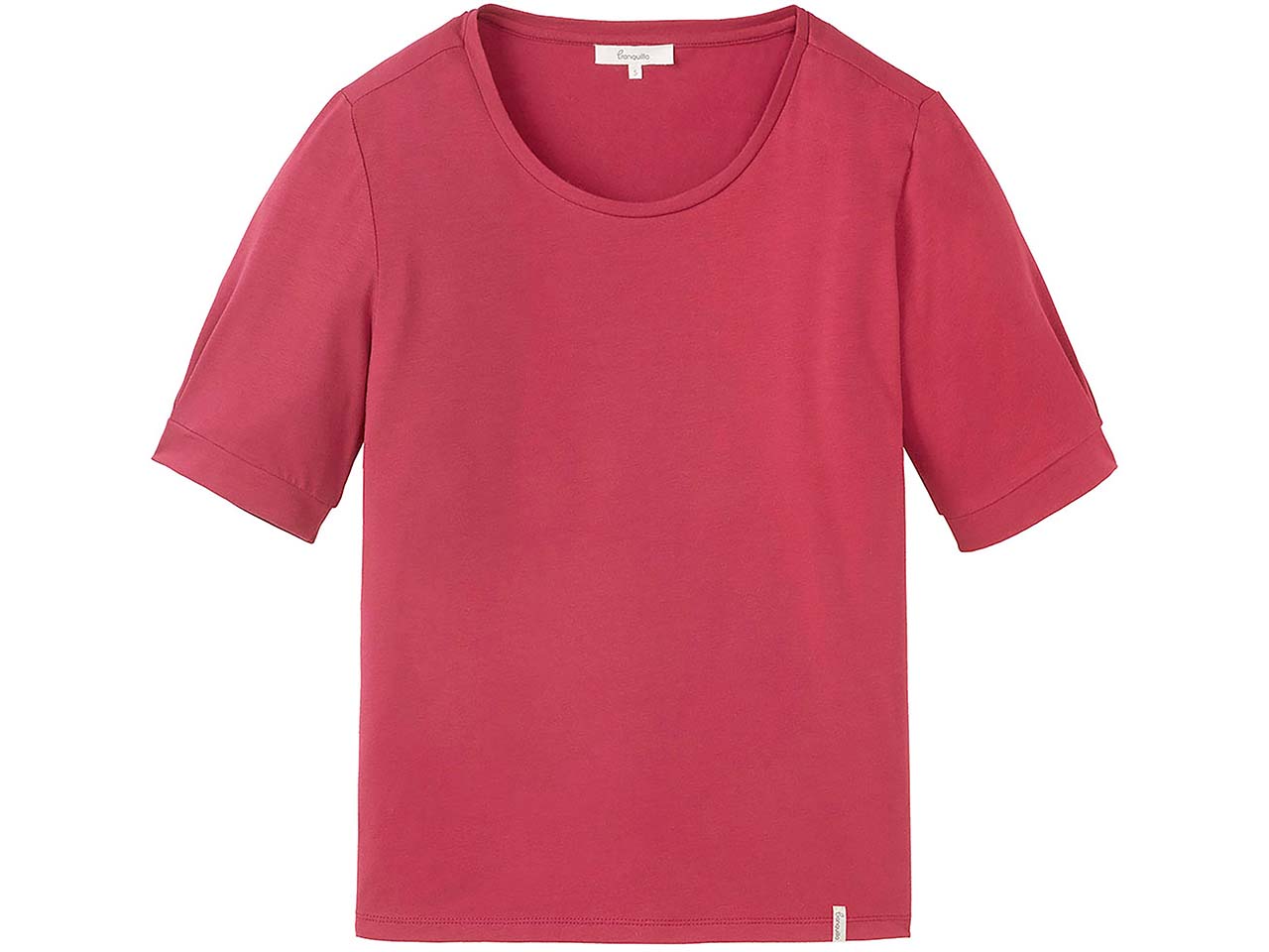tranquillo Bio-Damen-T-Shirt mit längeren Ärmel, anemone, Gr. L