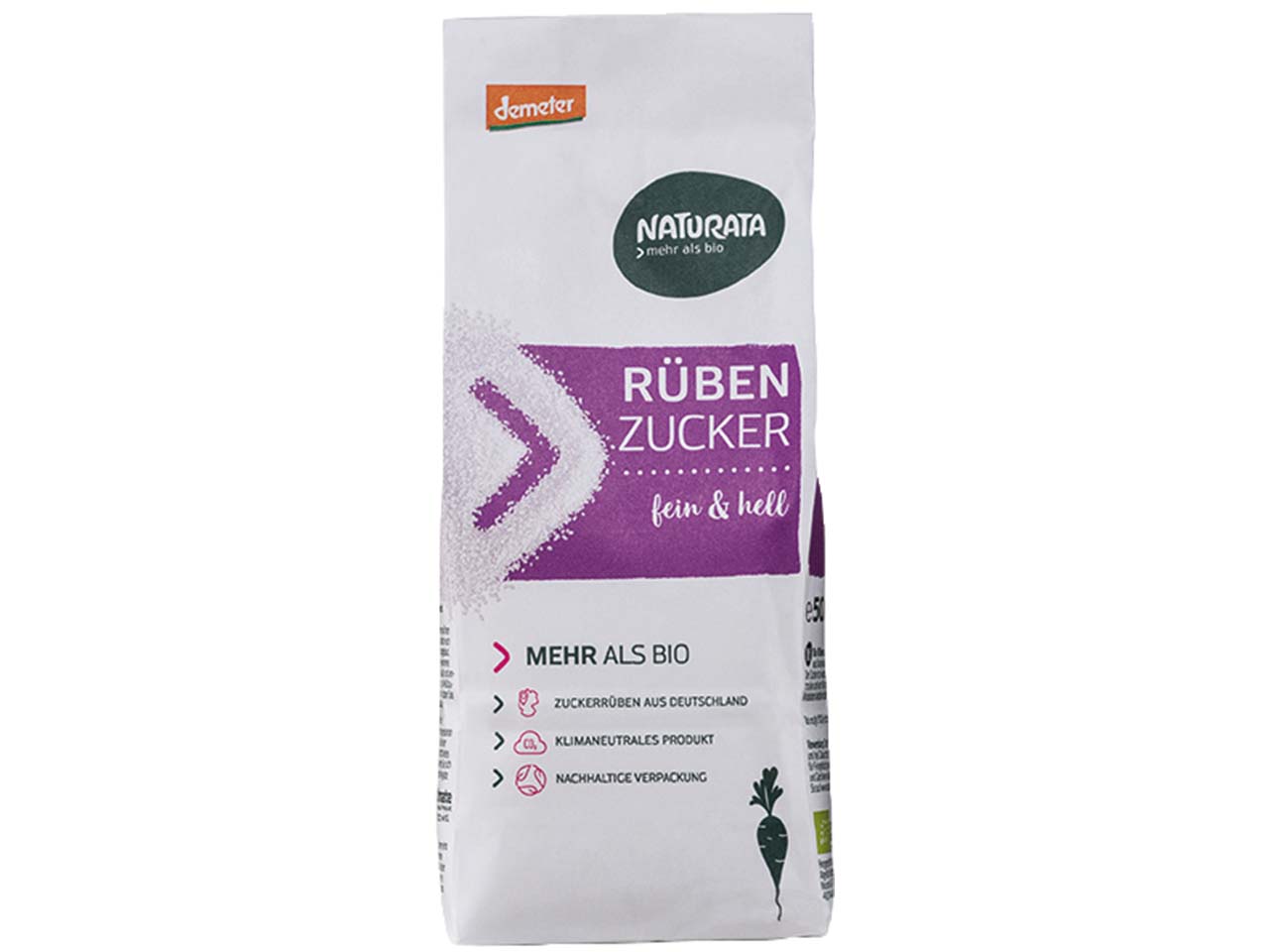 NATURATA Bio-Rübenzucker, demeter-zertifiziert, 500 g