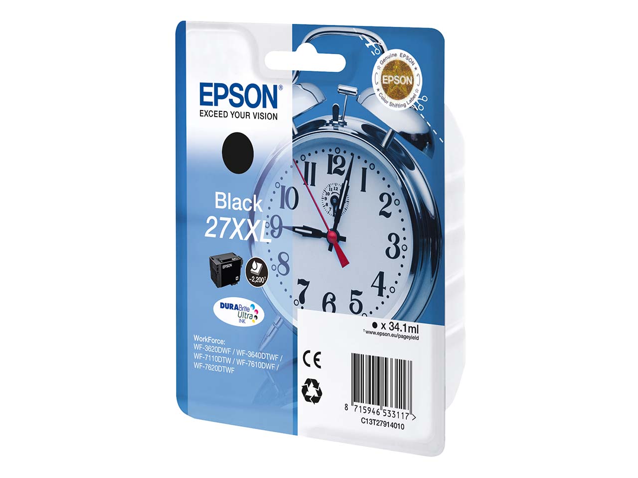 Epson Tintenpatrone T2791XXL schwarz