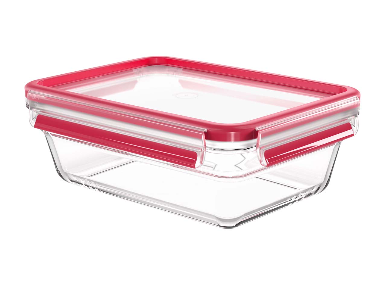 EMSA Frischhaltedose "Clip und Close" aus Glas, rechteckig, 1,3 l